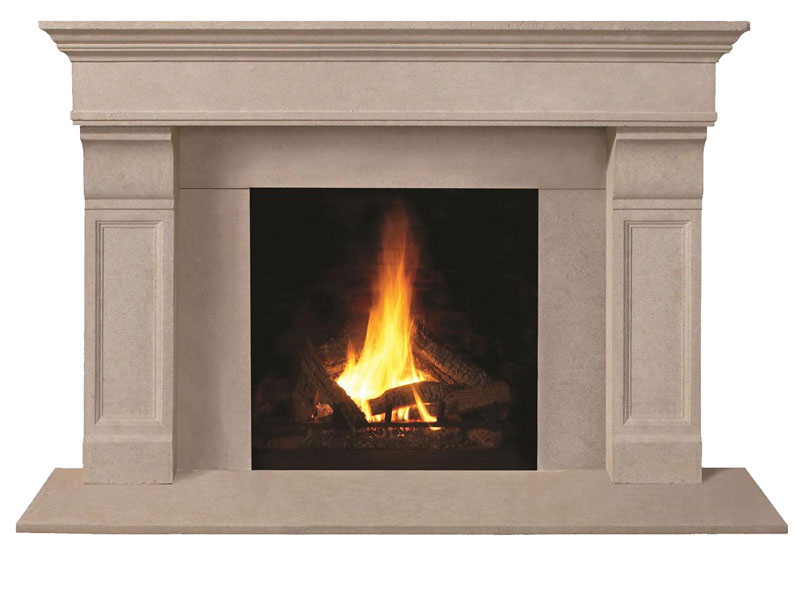 1110.511-GS three pieces fireplace stone mantel