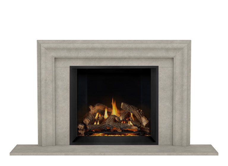 4115.7 One piece picture frame fireplace stone mantel